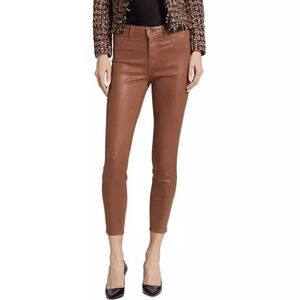 NWT L'Agence Margot Coated Jeans in Fawn size 28